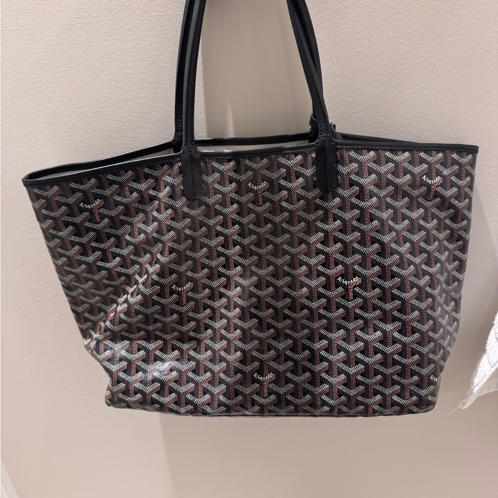 Goyard Black and Brown Patterned Tote - Picture 1 of 9